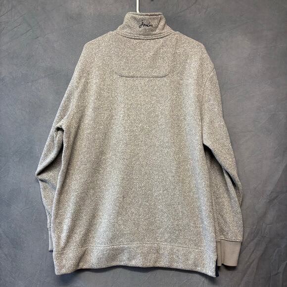 Joules Sweater Elbow Pads Logo Quarter Speckled Outdoor Cozy Athletic Preppy - Picture 2 of 10